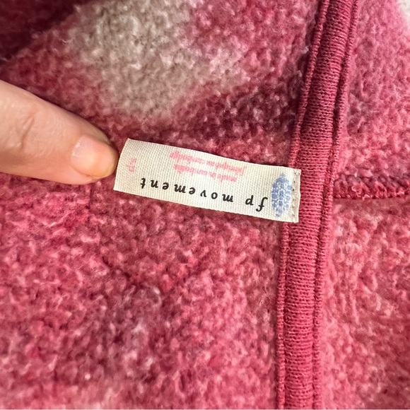 Free People Movement Dusty Rose and White Lace-Up Hoodie size Small - Picture 15 of 15